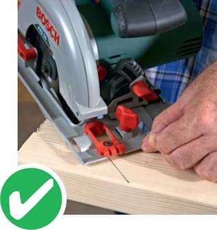 Sänksåg eller cirkelsåg Sänksåg eller cirkelsåg